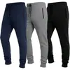 2026 Marca Independiente Estilo Europeo y Americano Color Sólido Versátil Bolsillo Diseño de Cremallera Cordón Pantalones Largos Deportivos para Hombre Venta al por Mayor