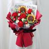 Rosa de Lana Tejida a Mano Día de San Valentín para Enviar a Amante Novia Rosa de Simulación Flor Creativa de Cumpleaños Graduación