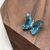 Botões de zircônia borboleta de luxo leves, micro-incrustados de zircônia, casaco feminino, suéter, cheongsam, botões, faça você mesmo, joias banhadas a cobre