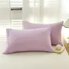 Fundas de almohada 100% algodón para dormitorios, alojamientos y casas de huéspedes, 48 cm x 74 cm, Juego de dos, Fundas de almohada 100% algodón
