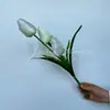 Suministro directo transfronterizo de flores artificiales de tulipán accesorios para fotografía de bodas flores falsas decoración de fiesta familiar flores artificiales