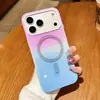 Funda Magnética para Teléfono Yunmeng Punto de Diamante Dos en Uno Adecuada para Iphone1716Promax Color Degradado Cubierta Protectora Anticaídas
