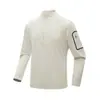 Camiseta de Manga Larga para Hombre Estilo Casa de Pájaros Primavera y Otoño, Camiseta Base para Deportes al Aire Libre Montañismo Otoño, Top Casual con Media Cremallera