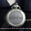 Regalo para el Día del Padre Exportación Más Vendido Reloj de Bolsillo Retro para Papá Collar con Inscripción Romana para Papá Reloj Creativo con Esfera Grande