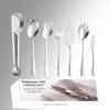 Conjunto de Talheres de Aço Inoxidável Amazon 1010 com Colher de Servir, Garfo e Escumadeira para Serviço de Alimentação de Hotel, Estilo Ocidental