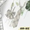 Ins Gravata Pequena Estilo Japonês Preppy Conjunto de Gravatas JK Estilo Estudante Masculino e Feminino Gravata de Camisa Laço Gola Preguiçosa Flor