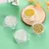 Joyería de cuentas de acero doradas blancas plateadas de 1 mm 2 mm, nueva y popular transfronteriza, accesorios de joyería para uñas