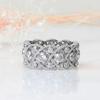 Anillo de imitación chino vintage Cao Shixin, diseño hueco, anillo italiano de alta gama, estilo cortesano, para mujer.