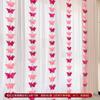 Ceremonia de Boda Cortina Colgante de Personaje Feliz Largo Arreglo para Habitación de Boda/Dormitorio de Mujer Pared de Fondo Decoración de Cortina para Sala de Estar Dibujo Flor