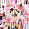 54 Adesivos de Desenho Animado Graffiti Rosa para Cosméticos Decoração Transfronteiriça Adesivos para Geladeira Mala Caderno Atacado
