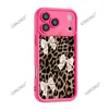 Venta Directa de Fábrica Funda para Teléfono Móvil Estampado Leopardo Lazo de Seda Tacto de Alta Gama Nuevo Estuche Mate para Teléfono Móvil Apple 17Promax