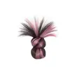 Peluca de Cabeza de Bola de Pluma de Pollo Resaltada Femenina Personalizada Flor de Capullo Agarrada Cabello de la Cabeza Peluca Natural Bolsa de Peluca Anillo para Peluca de Cabello Artificial