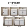 Estilo Cream Gabinete de Banheiro de Parede Combinado Lavatório Gabinete de Banheiro Pequeno Apartamento Lavatório Gabinete de Lavatório Cuba