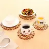 Esterilla de Bambú Aislante Térmico para Uso Doméstico, Esterilla de Mesa Antiescaldante y Resistente al Calor, Esterilla Creativa para Platos, Salvamanteles Individual, Esterilla para Tazones, Esterilla para Tazas, Esterilla para Platos, Esterilla para Ollas