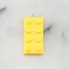 Accesorios para Joyería DIY Ensamblaje Acrílico Color Único Bloques de Construcción Llavero Colgante para Bolsa Colgante para Collar Colgante