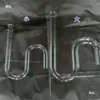 Tubo de vidro em forma de S, tubo em forma de U, tubo em forma de S, tubo de vidro em forma de S, tubo curvo pode demonstrar simulação de esgoto