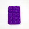 40 Ventosas de Silicone Autoadesivas Dupla Face para Celulares, Suporte Quadrado Universal Móvel Antiderrapante Tipo Ventosa