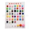 Brinquedo Popular de Auto-Prazer para Gatos Resistente a Mordidas Bola Silenciosa Bola Engraçada para Gatos Bola Elástica de Pelúcia Colorida Mini Bola de Pelo de Visão