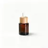 Botella de Vidrio Cosmético de Madera de Bambú Creativa y Lujosa 20ml 30ml 50ml 100ml Botella Ecológica para Rellenar Perfume Botella de Aceite Esencial