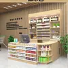 Combinación de gabinete para cigarrillos y licores, mostrador de caja de supermercado, gabinete trasero, estante multifuncional, mostrador de bar, vitrina de exhibición de productos, uso comercial integrado