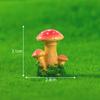 Micropaisaje simple y moderno de resina, pequeños adornos creativos de hongos de colores carnosos en macetas, decoraciones de jardinería paisajísticas.