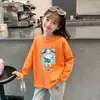 Nuevo Top Infantil Súper Lindo 2026, Hermosa Camiseta Básica, Estampado de Dibujos Animados de Primavera, Algodón Puro, Manga Larga para Niñas