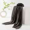 Bufanda para viaje de verano con protección solar, imitación de algodón y lino, chal para mujer, sentido de alta gama, playa, desierto, bufanda de seda, bufanda, bufanda, bufanda, venta al por mayor