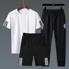 Trajes Deportivos Transfronterizos para Hombre, Verano 2022 Nuevas Camisetas al por Mayor con Shorts Elegantes, Ropa Deportiva al por Mayor