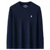 Sudadera con Cuello Redondo Otoño 2026 Moda Masculina Bordado Exquisito de Alta Gama Versátil de Color Sólido Camiseta de Manga Larga para Hombre Hombre