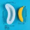 Molde de Silicone para Bolo Mousse de Chocolate Pudim de Gelatina Banana Estéreo 3D Ferramenta de Moagem Decoração de Panificação Banana DIY
