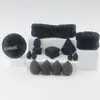 4 Caixas de Ovos de Beleza Que Não Absorvem Pó com Caixa de Armazenamento, Esponja de Maquiagem, Pincel de Maquiagem, Fixação de Maquiagem Úmida e Seca