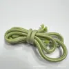 Suministro Listo de Cordón de Poliéster Trenzado Redondo de 5 mm con Patrón Vertical de Colores Vivos Cordón de Cuerda para Cintura de Pantalones Colgante de Paracord