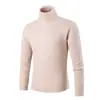 Suéter de cuello alto para hombre de comercio exterior de Amazon Otoño e Invierno Suéter de cuello alto moderno Suéter simple de trenzado Suéter de talla grande