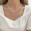 Collar de Perlas Shijia para Mujer Diseño Nicho Lujo Accesible Moda de Alta Gama Elegante Cadena Clavícula Cadena para Cuello Cadena para Suéter Cadena de Cuentas