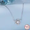 Aifula Prata Esterlina S925 Simples e Versátil Colar de Floco de Neve de Inverno Moda Corrente para Clavícula Joias Femininas Atacado
