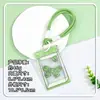 Portatarjetas Transparente Shaker para Hobby Etiqueta de Nombre para Estudiante Tarjeta de Campus Portatarjetas IC En Stock Lanyard para Empleado Funda Protectora para Tarjeta de Identificación de Fábrica
