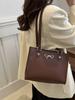 Bolsa de Grande Capacidade 2024 Nova Moda Alta Textura Bolsa Tote para o Dia a Dia Bolsa de Ombro/Axila para Aula
