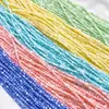 Conchas Naturales Tubo Redondo Pequeño Colorido Espaciador Cuentas Sueltas Cuentas Barril Pulsera DIY Cuentas para Hilo Accesorios de Joyería Productos Semi-Terminados