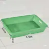 Cestas para Frutas e Legumes Prateleira Cestas para Supermercado Expositores de Plástico Cestas para Frutas e Legumes para Lojas de Frutas e Legumes Estrutura Verde Coleta de Leite