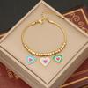 [Bingmeng] pulsera de amor goteando aceite pulsera de moda ojo de mariposa pulsera europea y americana de acero inoxidable B460