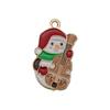 Mix 56 Gota de Natal Óleo Liga DIY Jóias Acessórios Papai Noel Boneco de Neve Sino Alce Pulseira Pingente