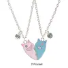 Collar de Alpaca Dibujos Animados Colgante de Piedra Magnética para Niños Juego de Esmalte de Aleación Fabricante de Joyería Al por Mayor Lindo
