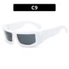 Nuevas gafas de sol deportivas Y2G transfronterizas 2023, gafas de sol de moda europeas y americanas, gafas de sol con un sentido de tecnología futurista simple.
