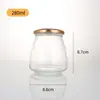 Botella Secundaria Personalizada de Nido de Pájaro Sellada Almacenamiento Tarro de Almacenamiento Vidrio Transparente Espeso Resistente a Altas Temperaturas Botella para Mermelada Miel
