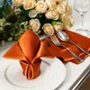 Servilleta de Tela de Satén Sedas y Satines Poliéster Suave Hotel Lujo Decoración de Mesa Boda Navidad Venta al por Mayor Tela Transfronteriza