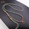 Cuerda de collar de colores tejida a mano estilo Xizang Cuerda de algodón frotada a mano Cordón para Thangka Zakilam estilo étnico