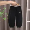 2026 Nuevo Modelo Pantalones para Niños Primavera y Otoño Corte Holgado Pantalones Casuales Elegantes Pantalones Deportivos para Bebés Niños Tendencia Venta al por Mayor