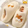 Pantufas de Algodão Fofas Femininas 2026 Nova Coleção Outono Inverno Internas Pelúcia Quente Casa Pós-parto Antiderrapantes Pantufas de Algodão para Mulheres