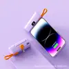 Mini Cápsula Tesoro de Carga Línea Auto-cable Carga Rápida Bolsillo Pequeña Pantalla Digital Energía Móvil KC Venta al por Mayor Transfronteriza Se Puede Formular