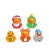 Accesorio Popular de Resina Transfronterizo, Pato Navideño que Brilla en la Oscuridad para Decoración de Coche, Adorno para Salpicadero de Coche, Micro Paisaje